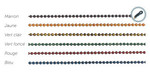 Chanettes Mtal couleur